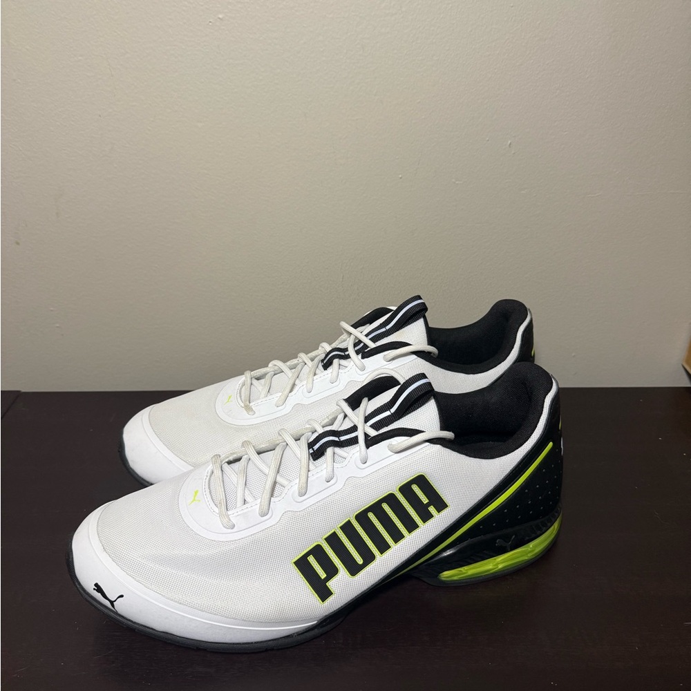 Puma Cell Divide Running  Mens White Sneakers Athletic Shoes Size 14